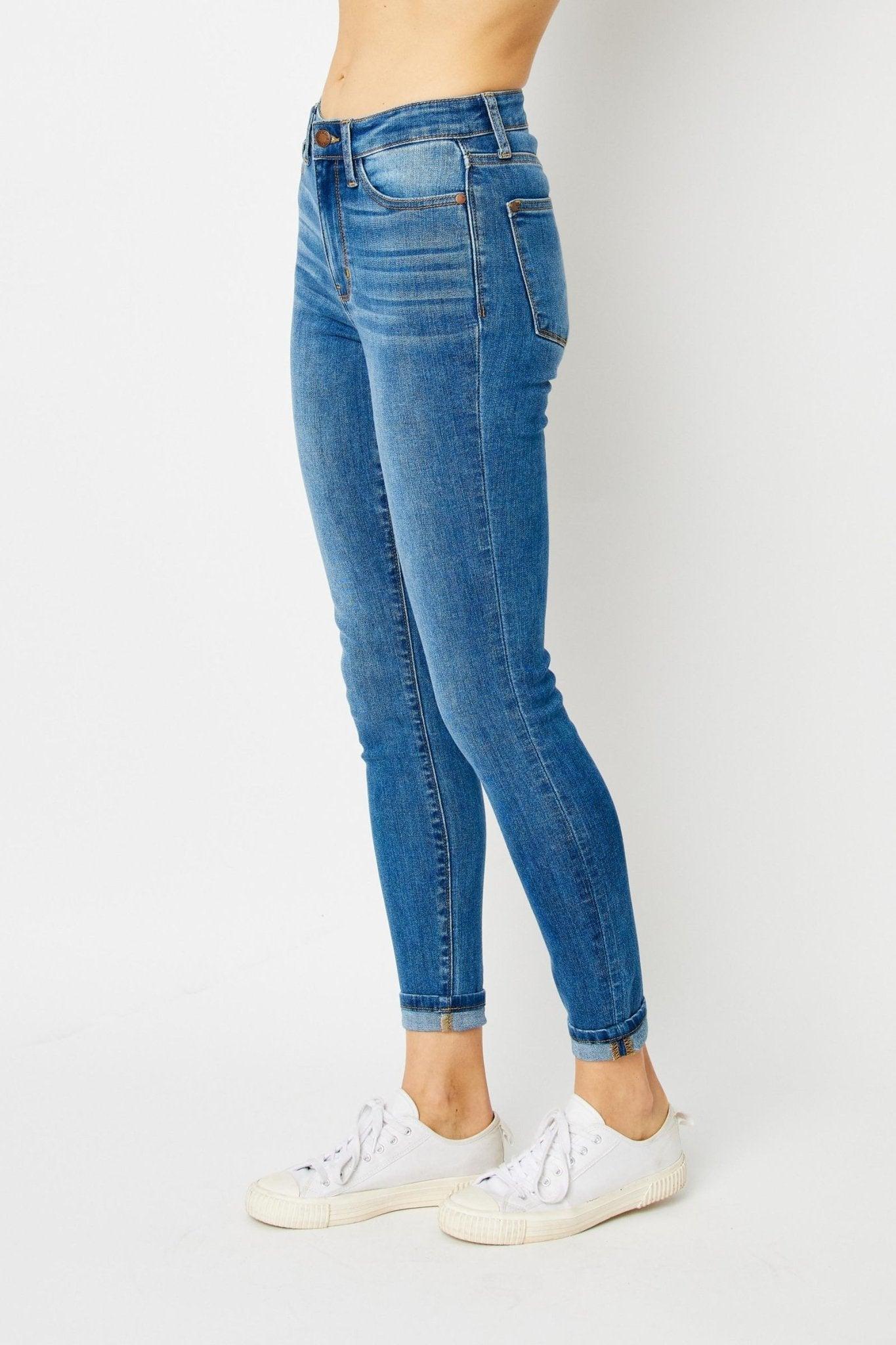 Kaylie Cuffed Skinny Jeans *FS Product Image