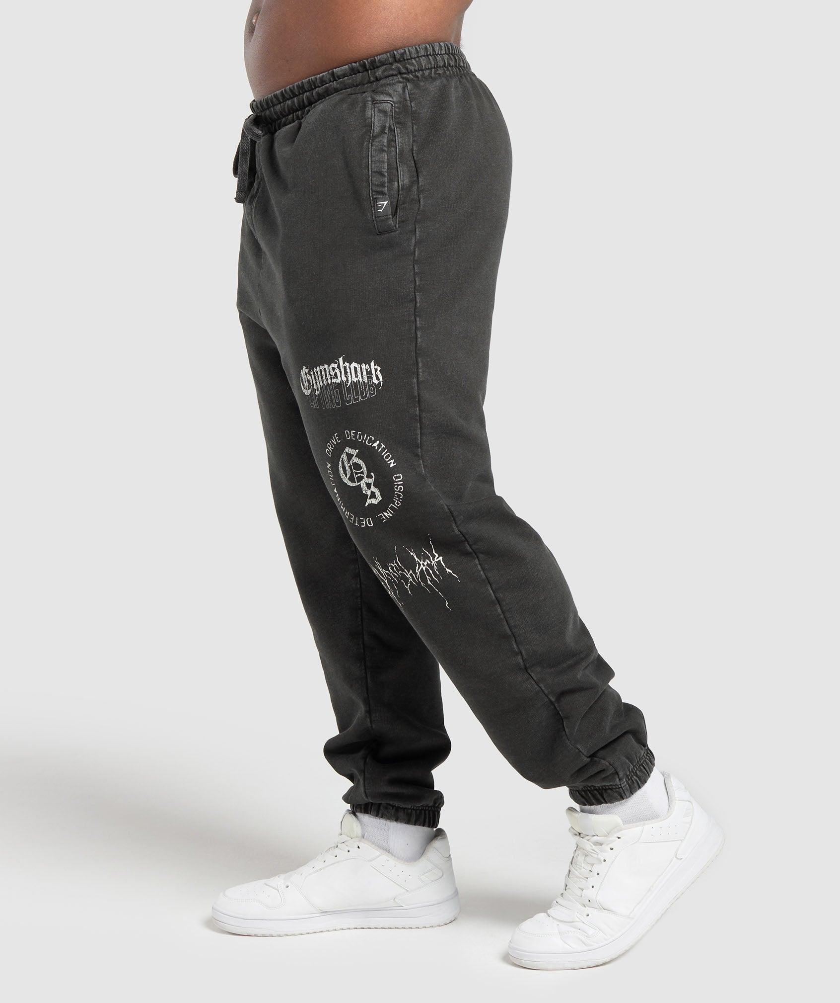 Distressed Graphic Joggers Product Image