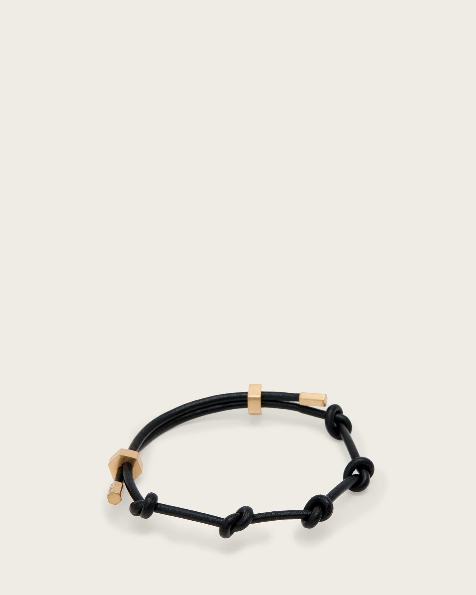 Laio Leather Bracelet WARM BRASS | ALLSAINTS US Product Image