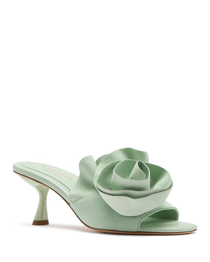 kate spade new york Womens Flourish Slip On Embellished High Heel Sandals Product Image