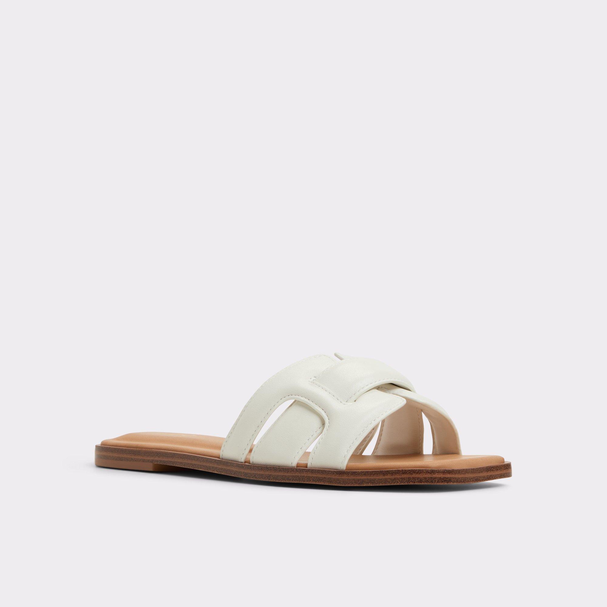 Eleny White Women's Flat Sandals | ALDO US Product Image