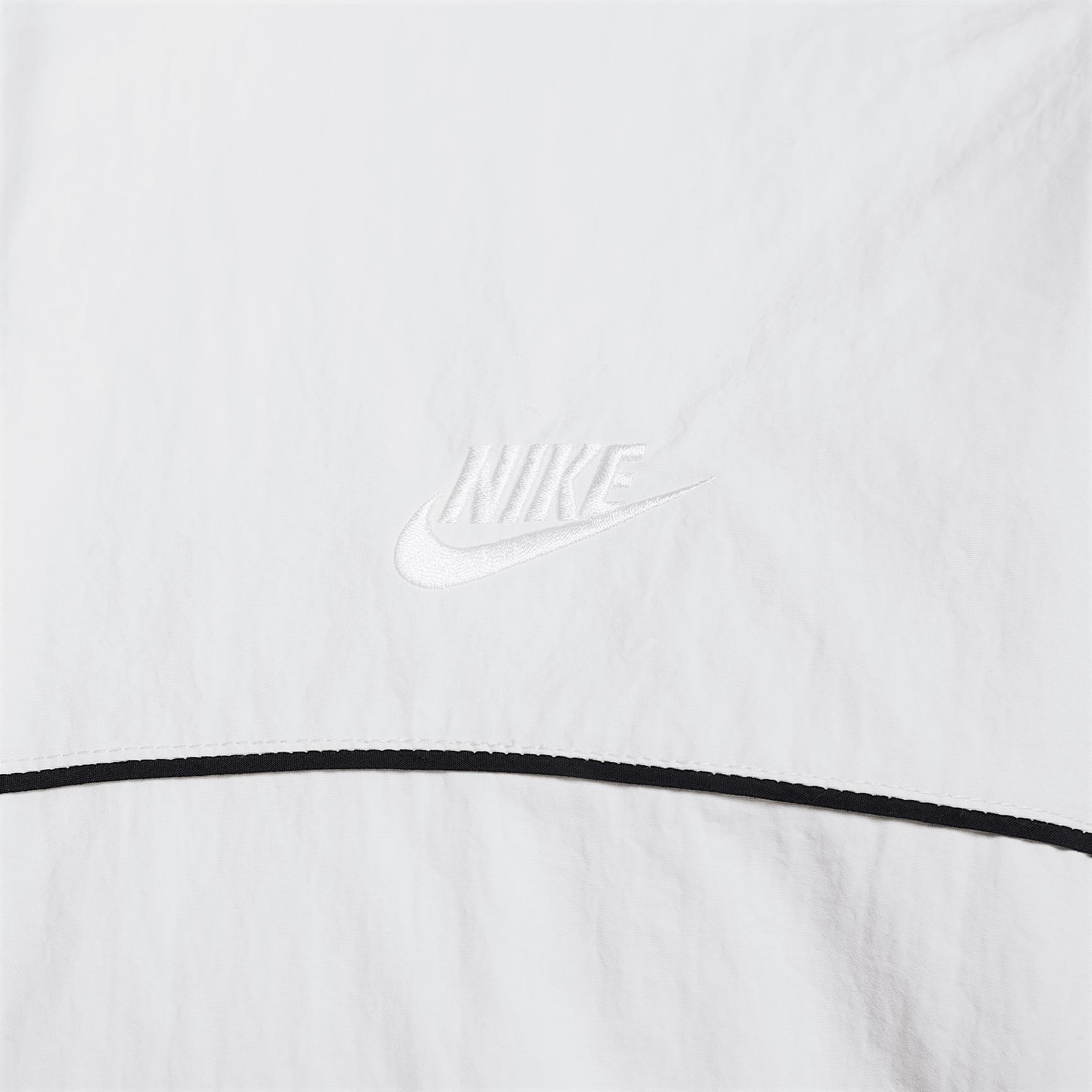 Nike Mens Nike Club Athlete Hooded Jacket - Mens White/Black/White Product Image