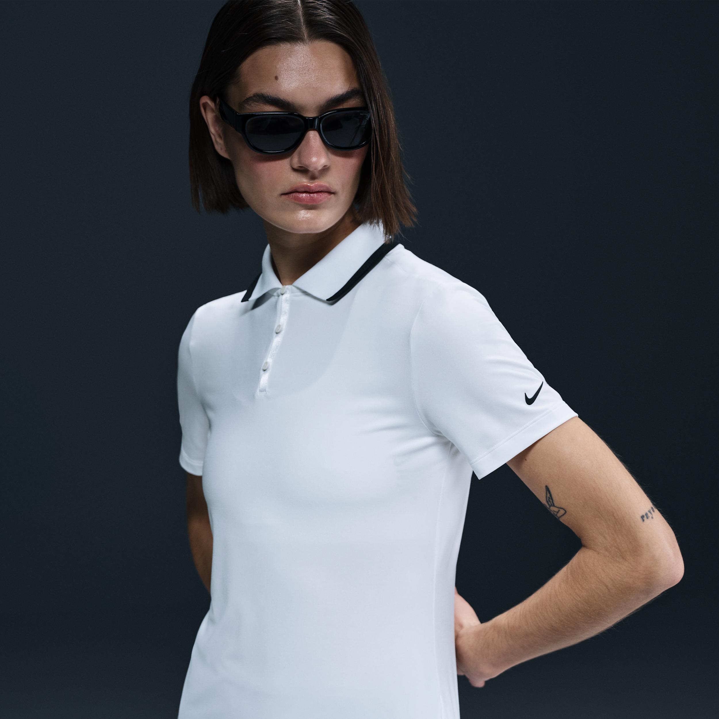 Nike Womens Tour Dri-FIT Short-Sleeve Golf Polo | FZ6297-100 Product Image