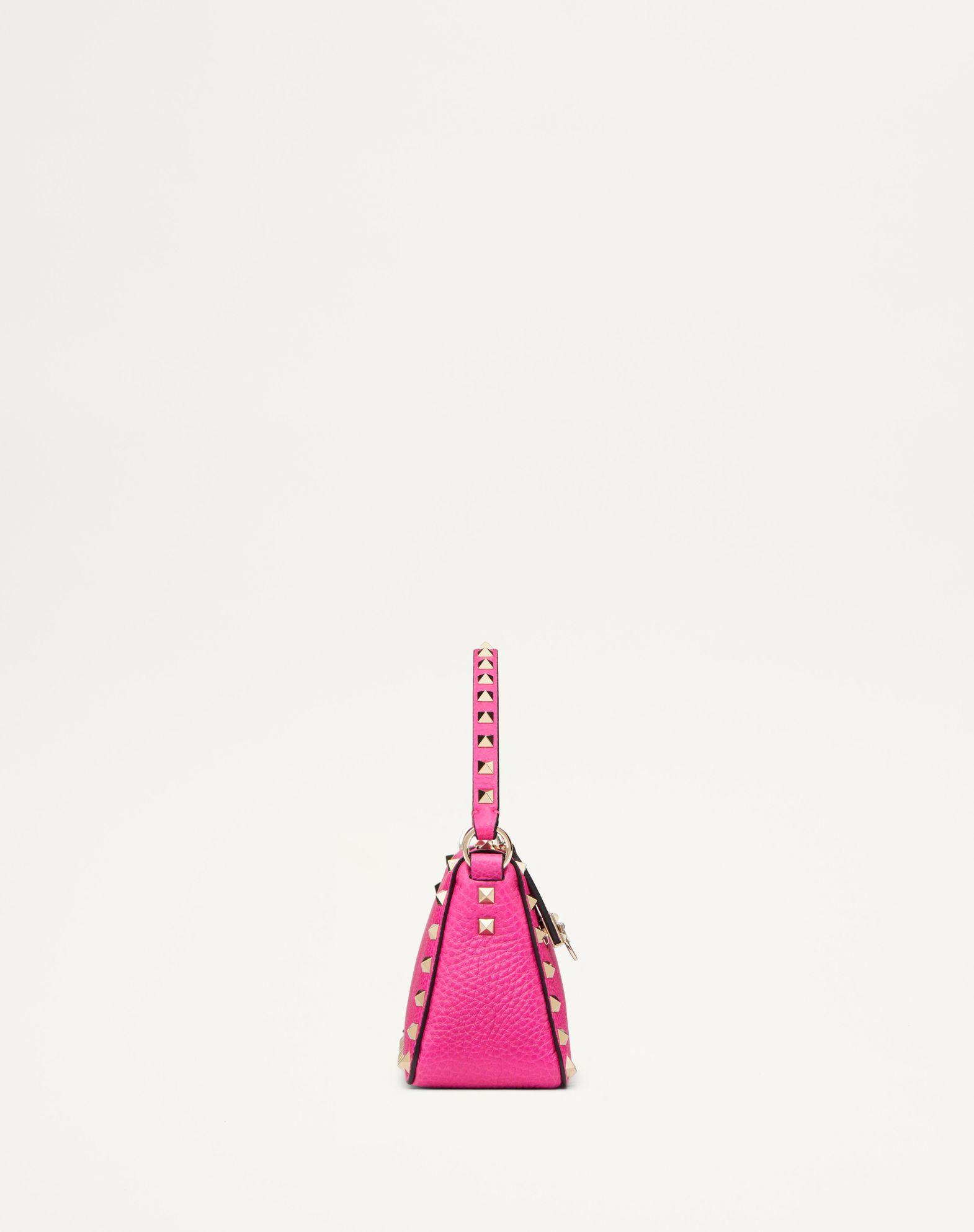 Small Rockstud Grainy Calfskin Crossbody Bag  Product Image