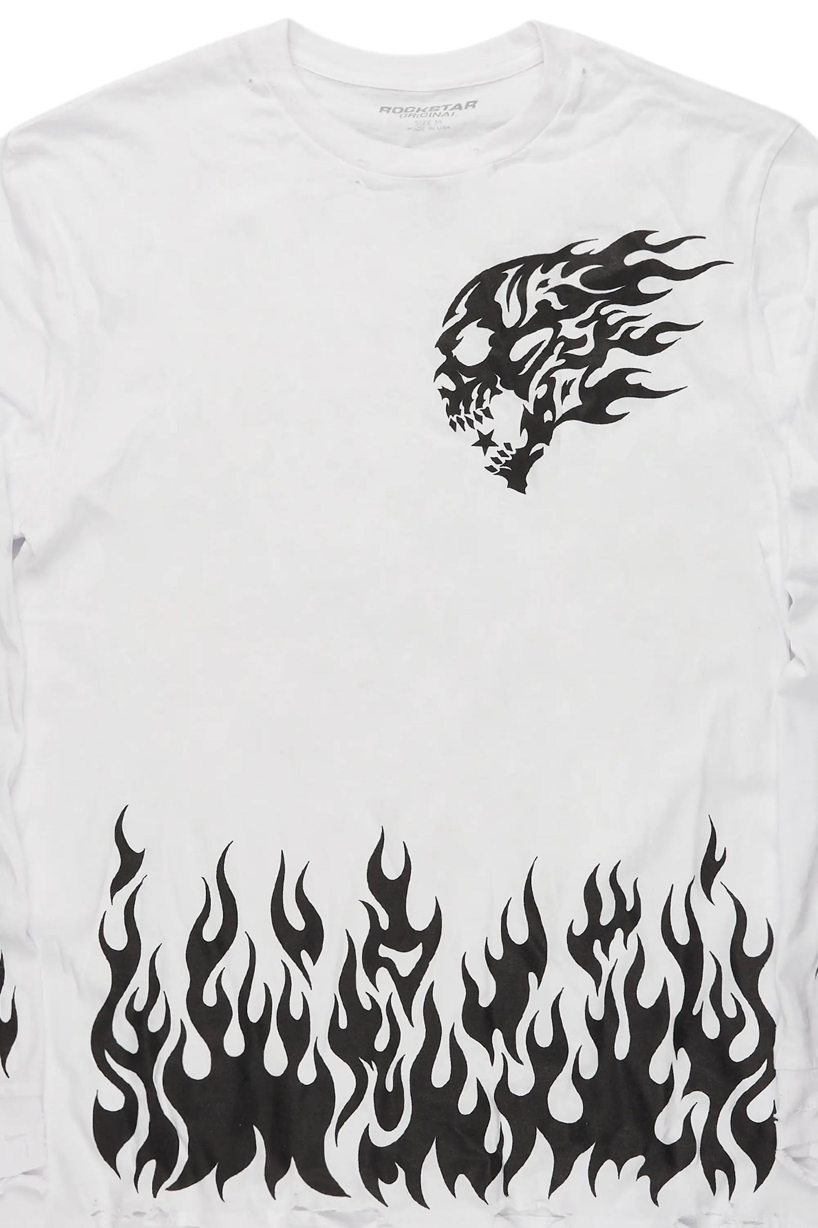 Arais White Long Sleeve T-Shirt Female Product Image