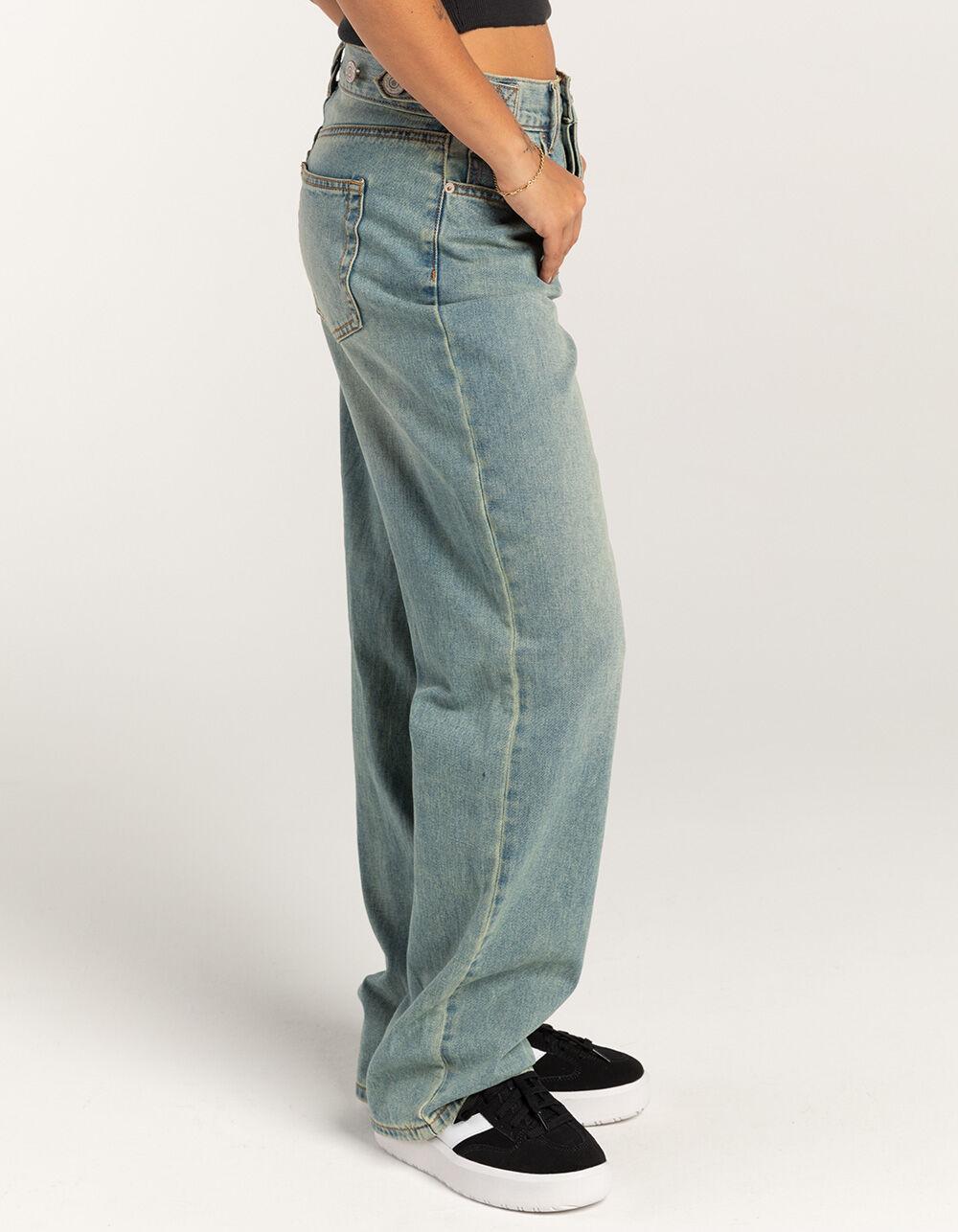 RSQ Womens Low Slung Baggy Jeans - MEDIUM WASH Product Image