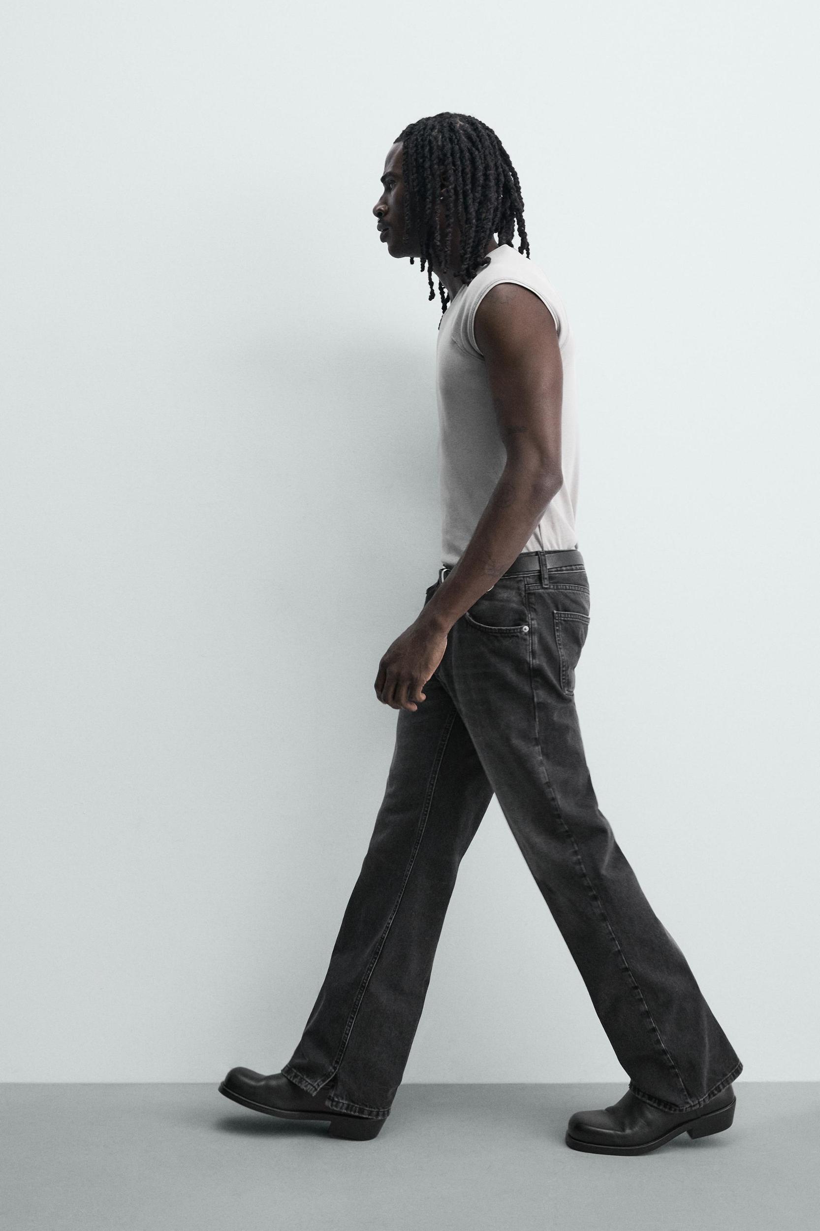 FLARE FIT SLIT JEANS Product Image