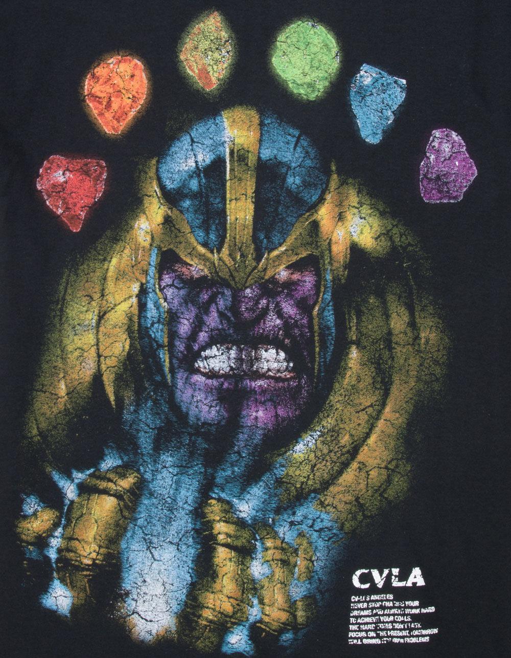 CVLA x Marvel Villains Thanos Mens Tee - BLACK Product Image