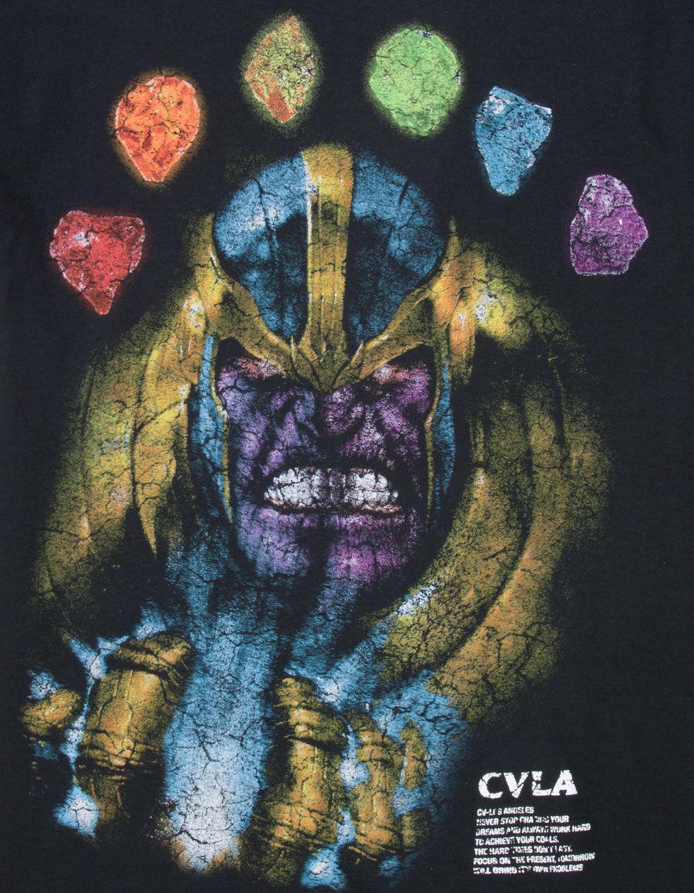 CVLA x Marvel Villains Thanos Mens Tee - BLACK Product Image