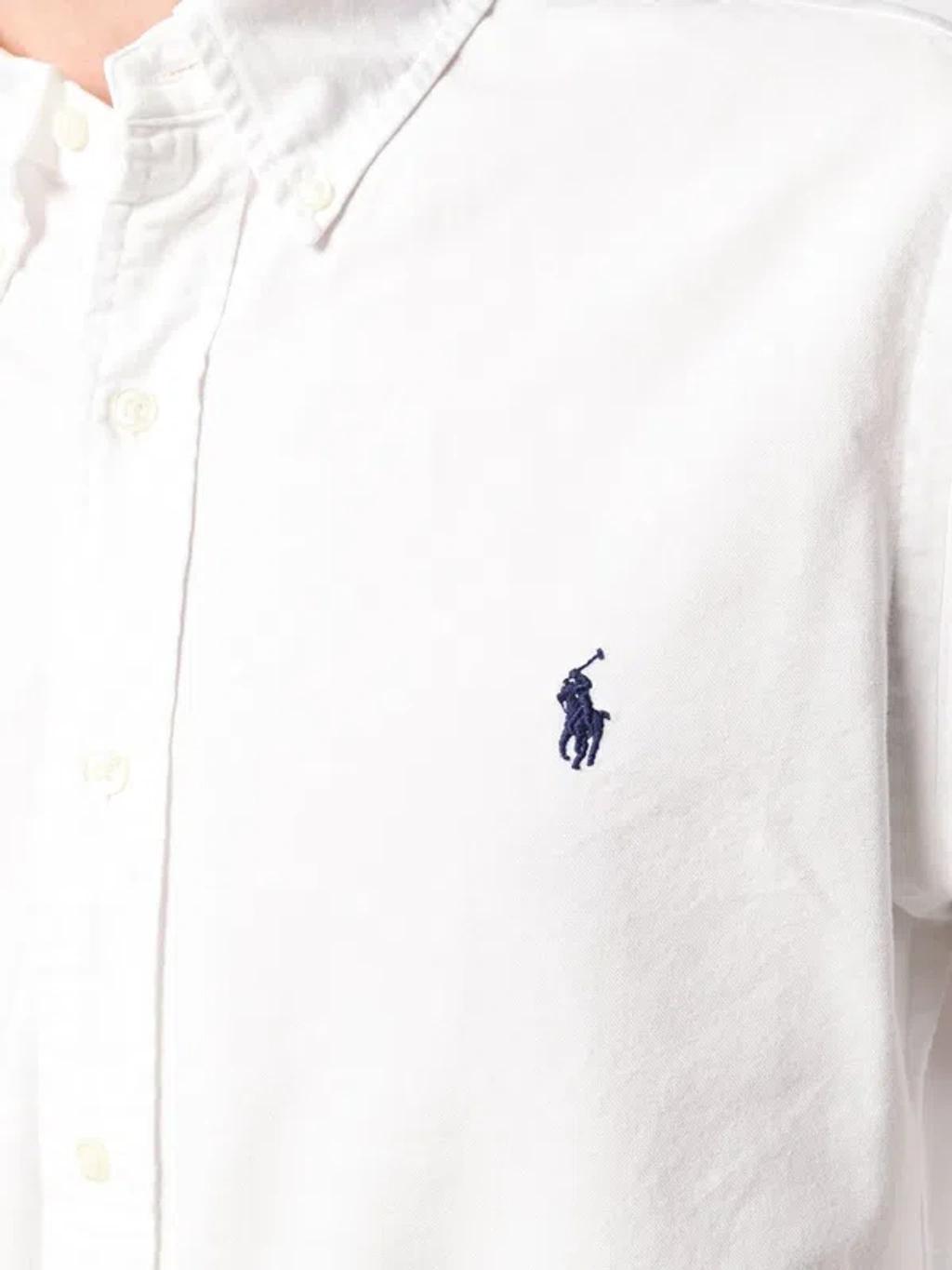 POLO RALPH LAUREN Long Sleeve Sport Shirt Clothing In White Product Image