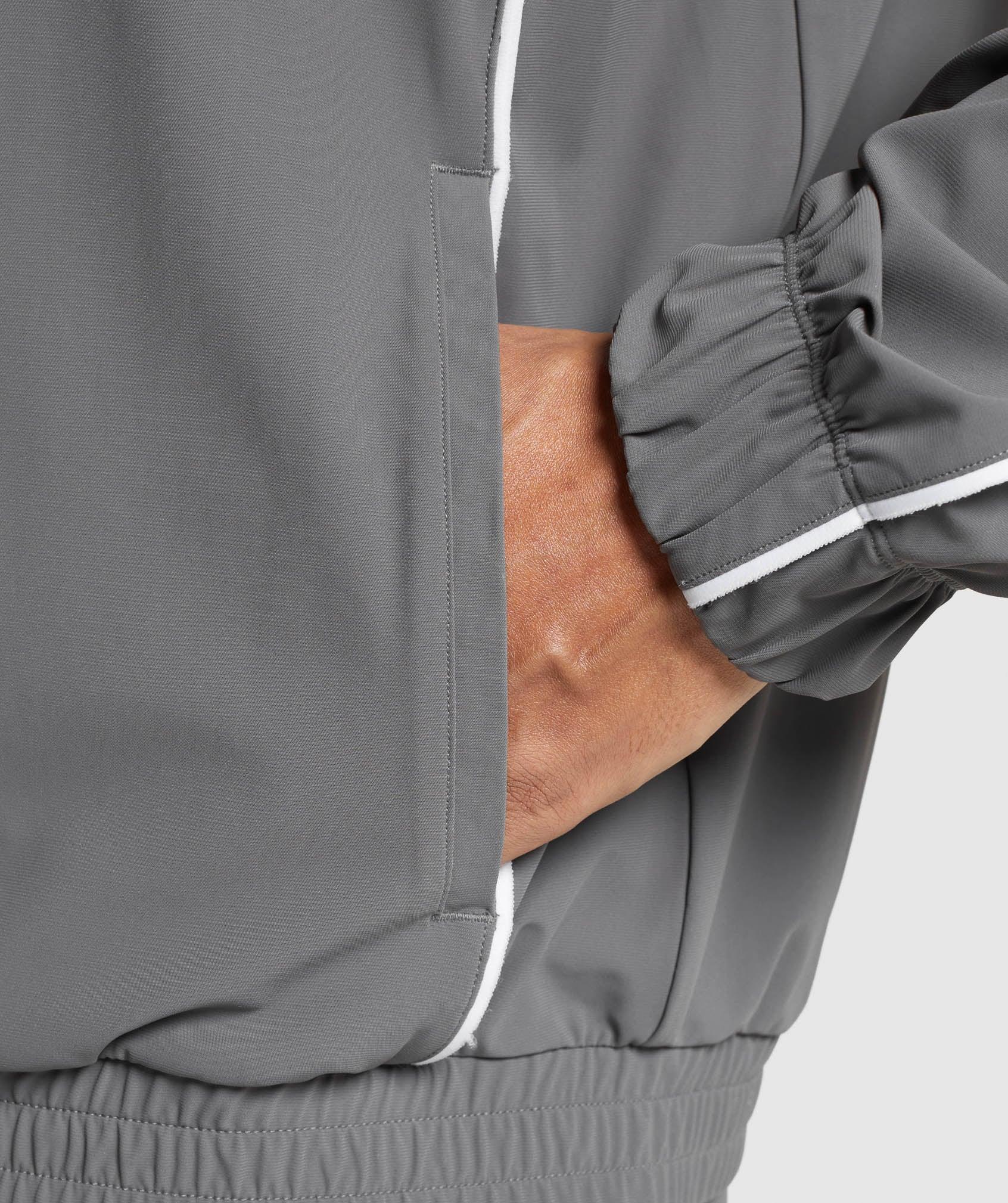 Gymshark Contrast Track Top - Pitch Grey Male Product Image