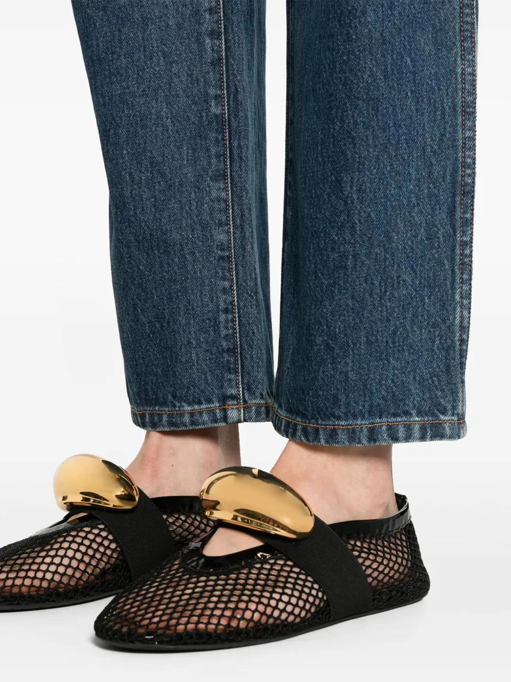 high-waisted straight-leg jeans Product Image