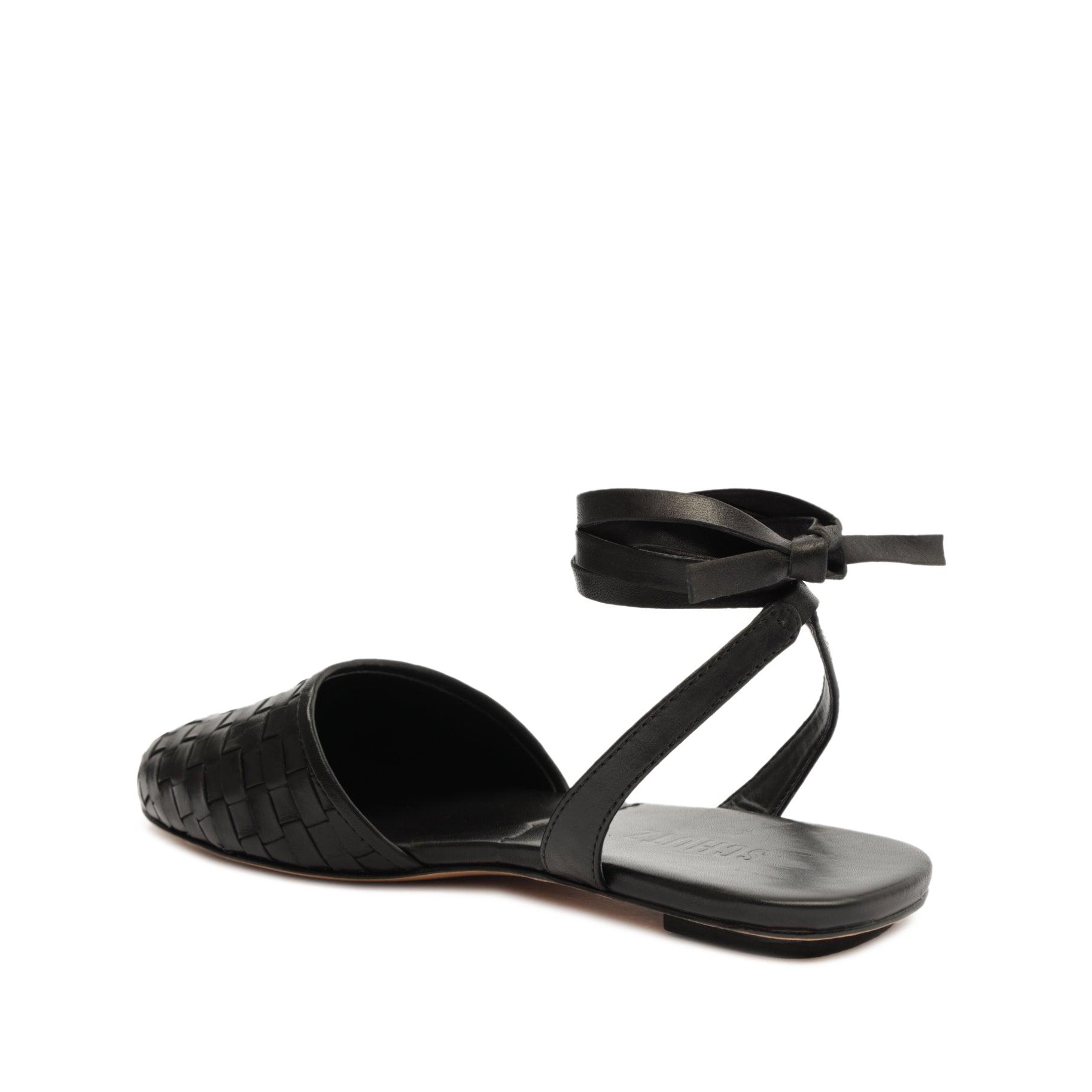 Ariel Woven Leather Flat Female Product Image