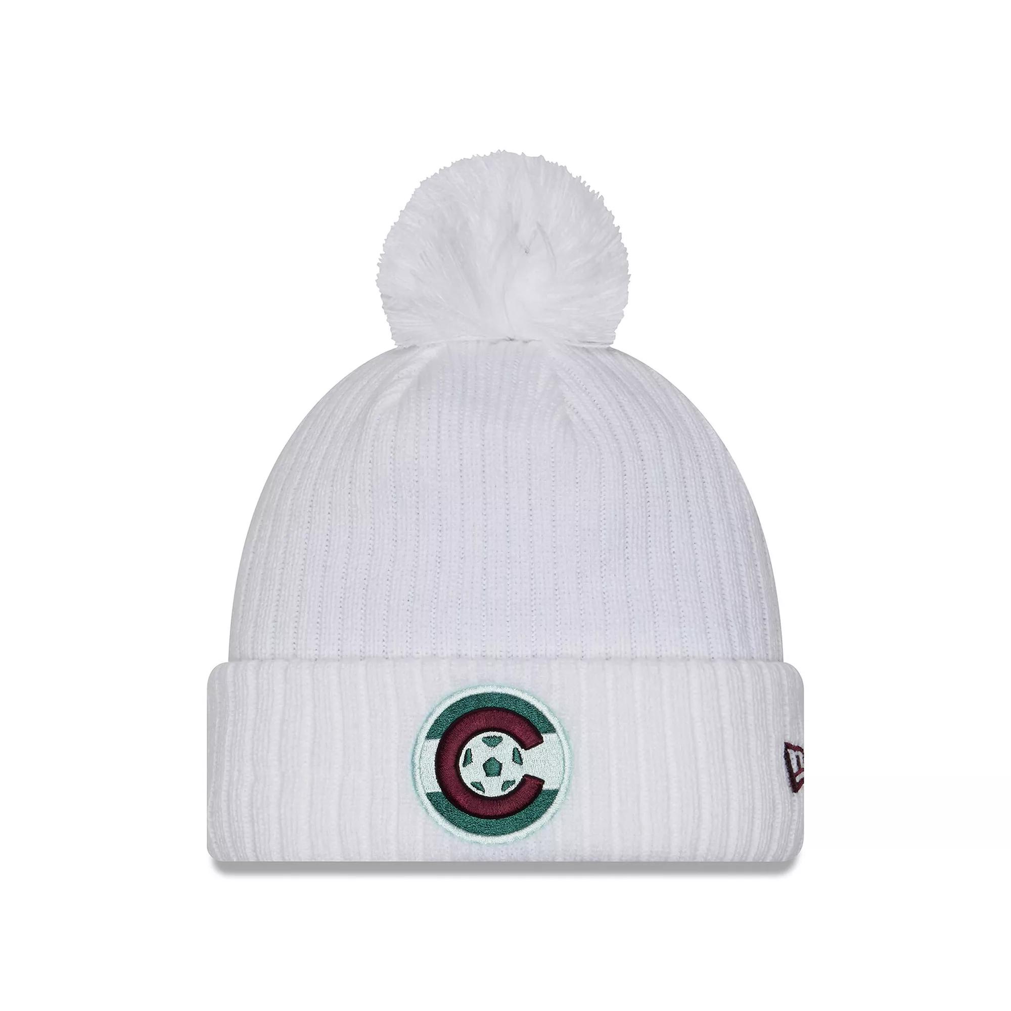 Men's New Era  White Colorado Rapids 2025 Jersey Hook Cuffed Knit Hat with Pom, Cor White Product Image