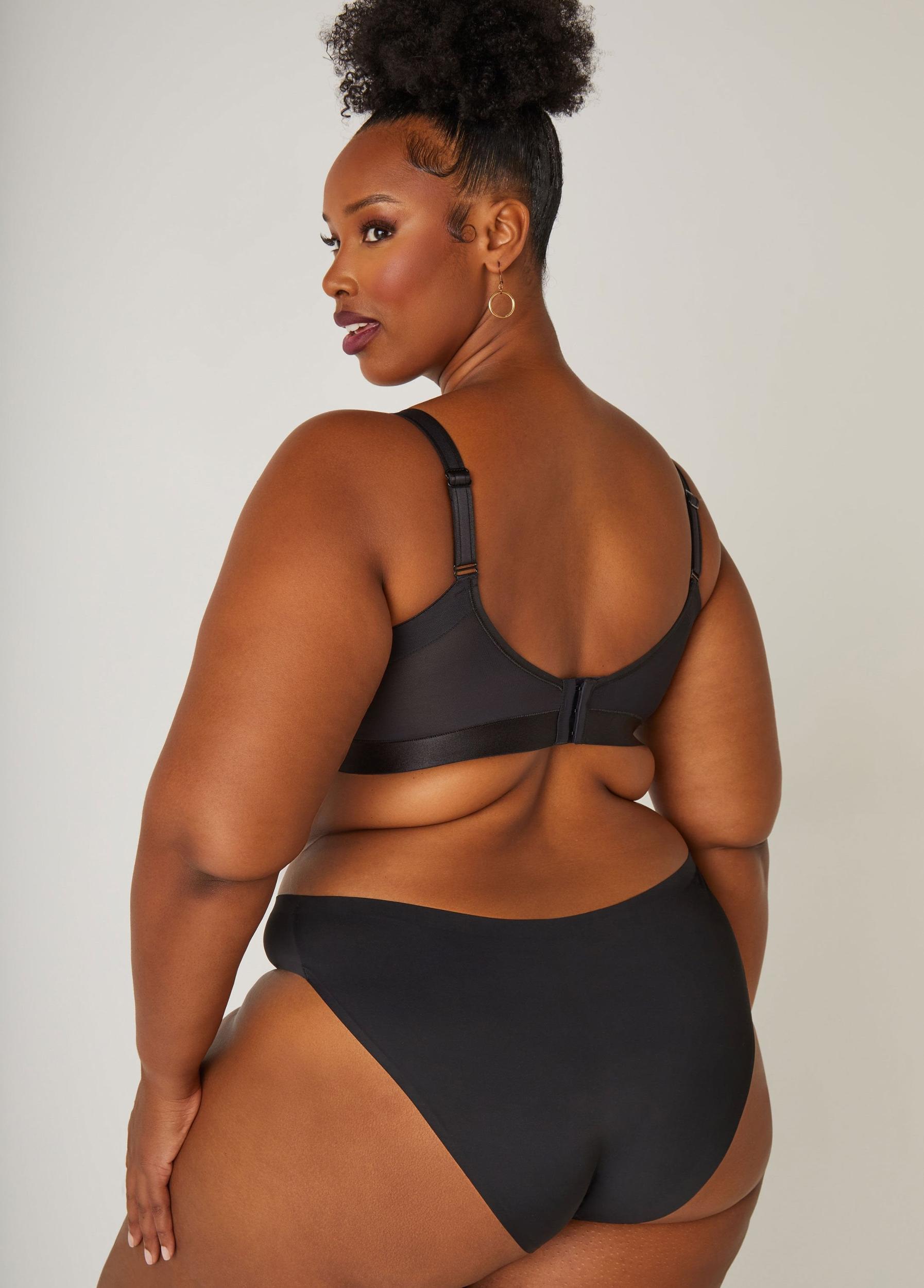 Plus Size Paneled Side Smoothing Minimizer Bra Ashley Stewart Product Image