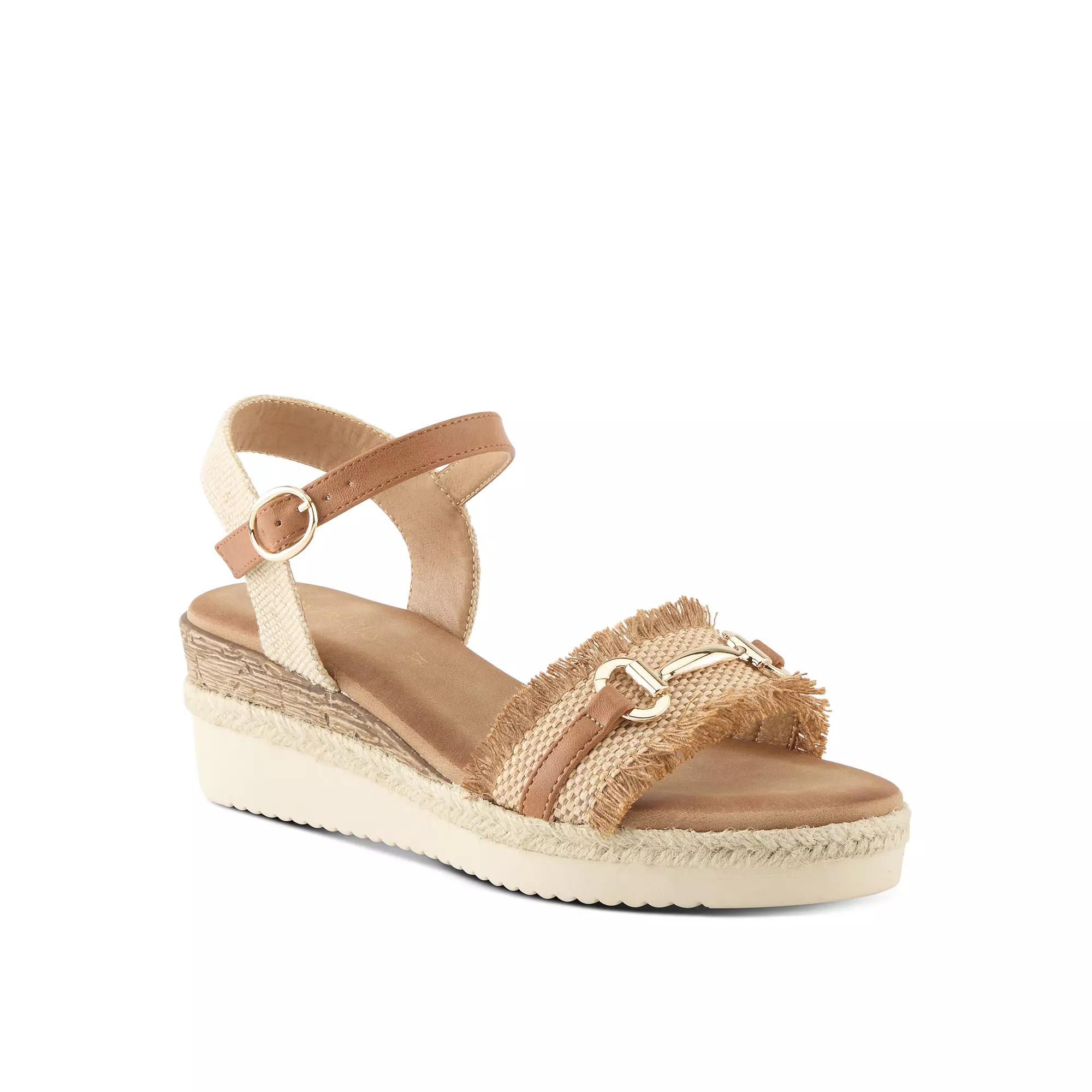 Patrizia Lemire Women's Wedge Sandals, Size: 40, Camel Product Image