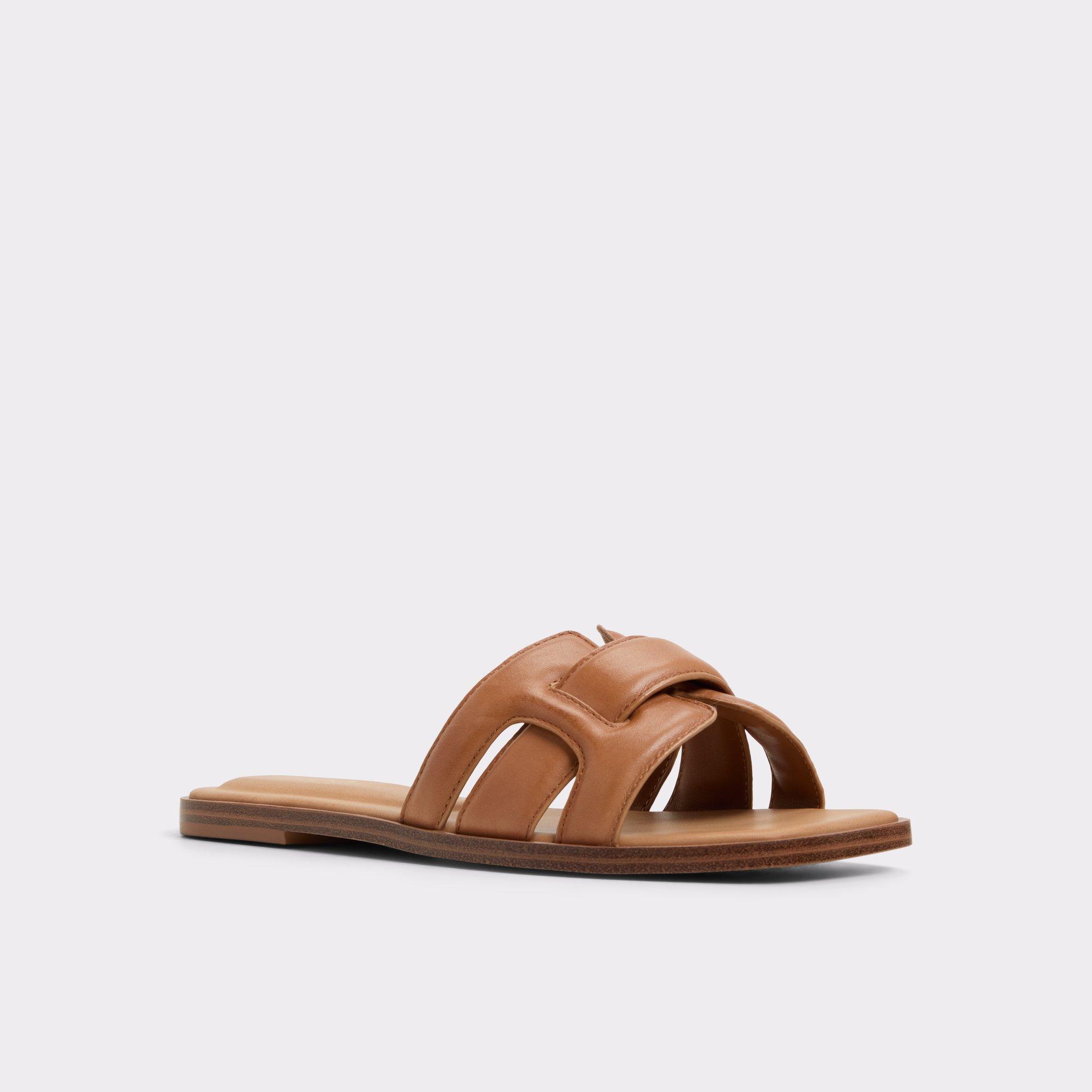 Eleny Medium Brown Women's Flat Sandals | ALDO US Product Image