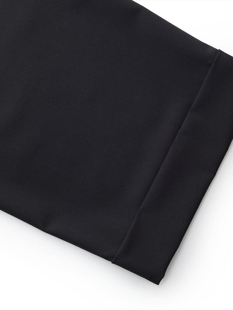 Machine Washable Wool Blend Women Straight Ankle Length Pants Product Image