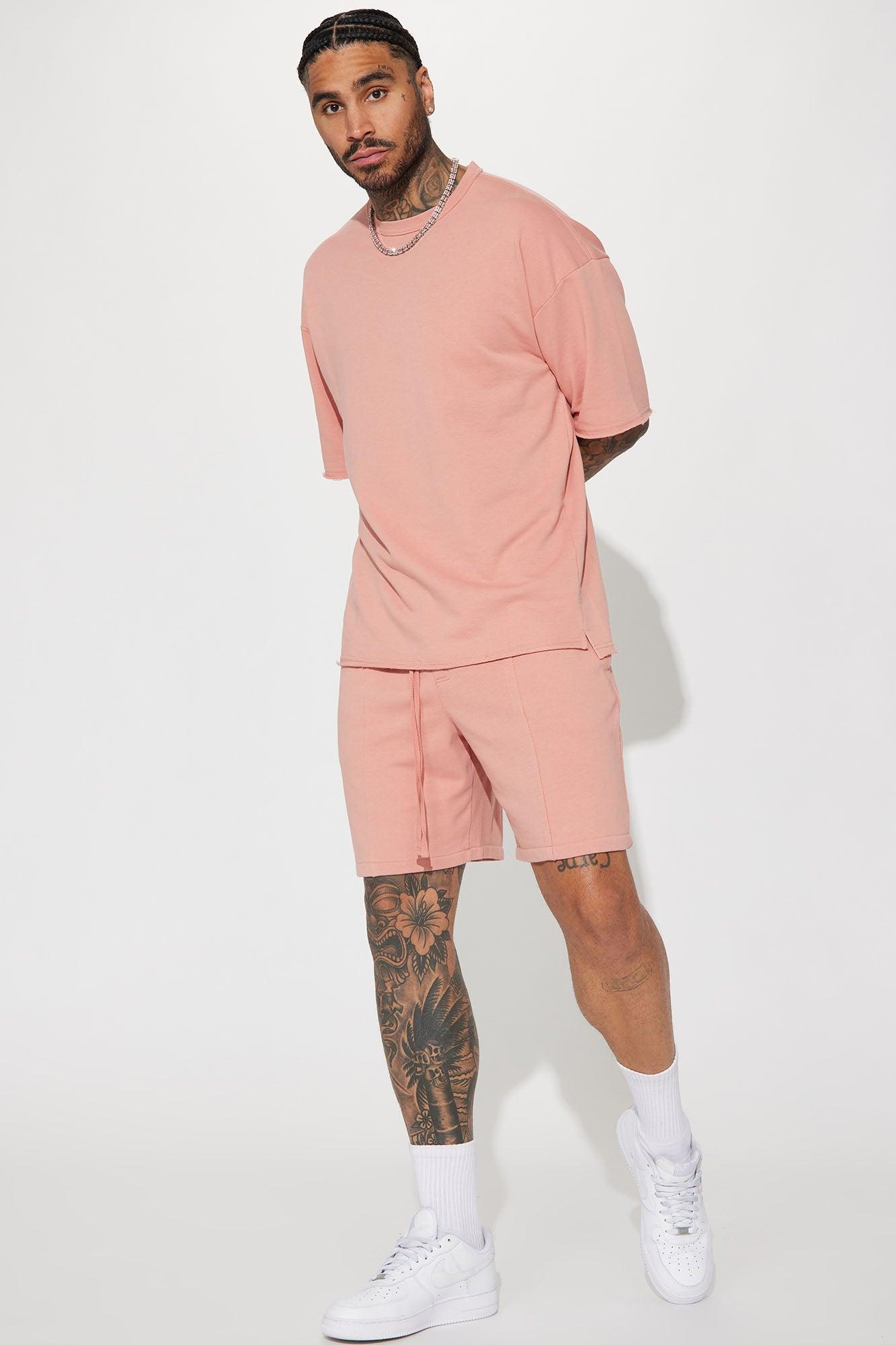 I Like How It Looks Oversized Terry Short Sleeve Tee - Mauve Product Image