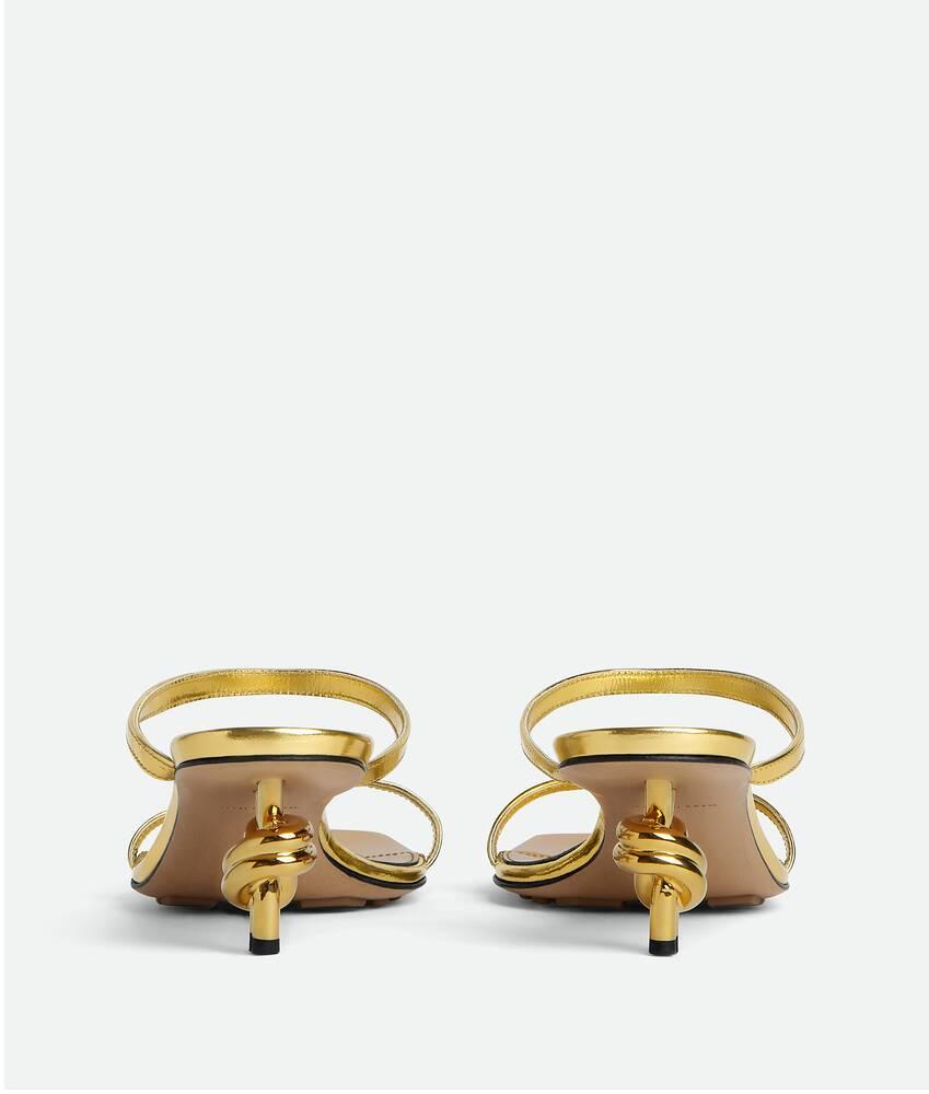 Women's Knot Mule in Gold Product Image