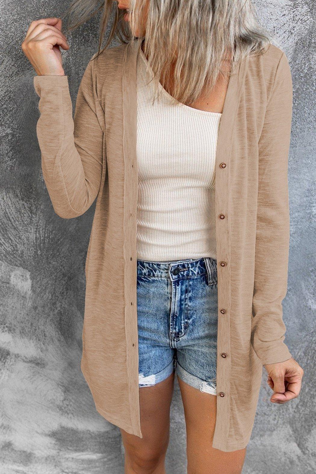 Everyday Button Front Cardigan Product Image