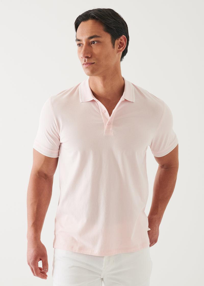 Patrick Assaraf Iconic Tipped Buttoned Polo Product Image
