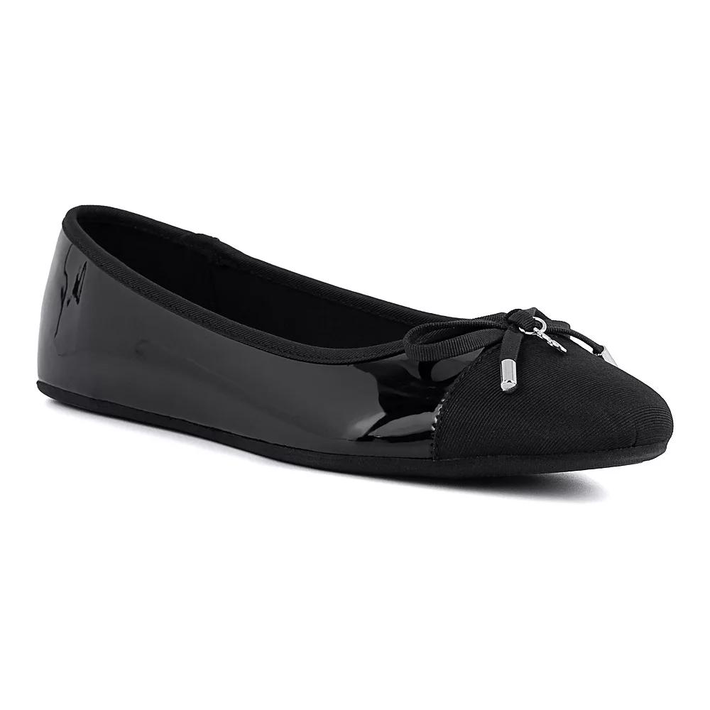 sugar Florah Women's Ballet Casual Flats, Size: 7.5, Black Patent Product Image