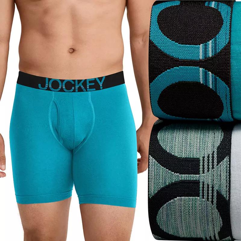 Big & Tall Jockey® 2-Pack ActiveStretch™ Midway® 7" Long-Leg Boxer Briefs, Men's,  Product Image