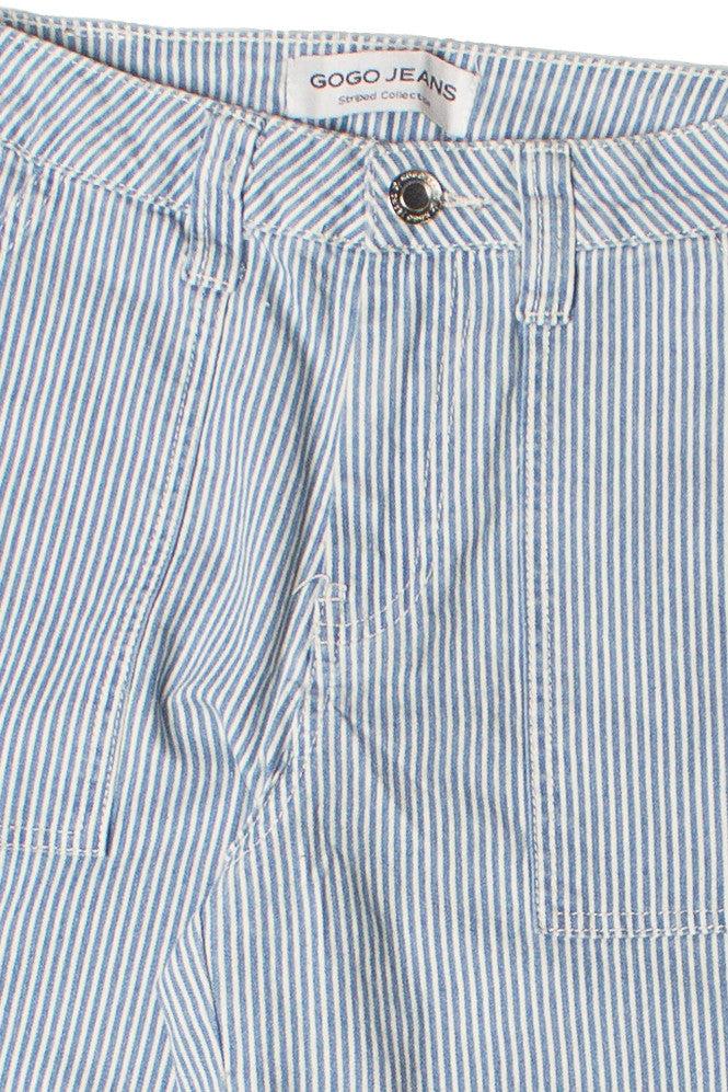 Hickory Stripe Straight Leg Jeans Product Image