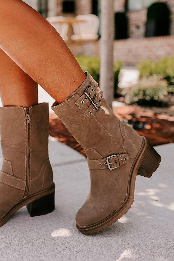 The Valeria Faux Suede Boot Product Image
