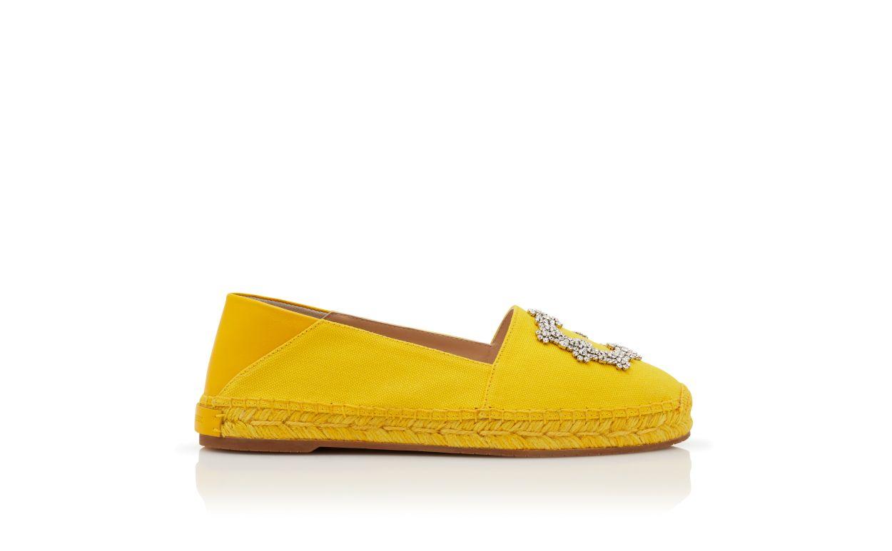 HANGRILLA Yellow Cotton Espadrilles  Product Image