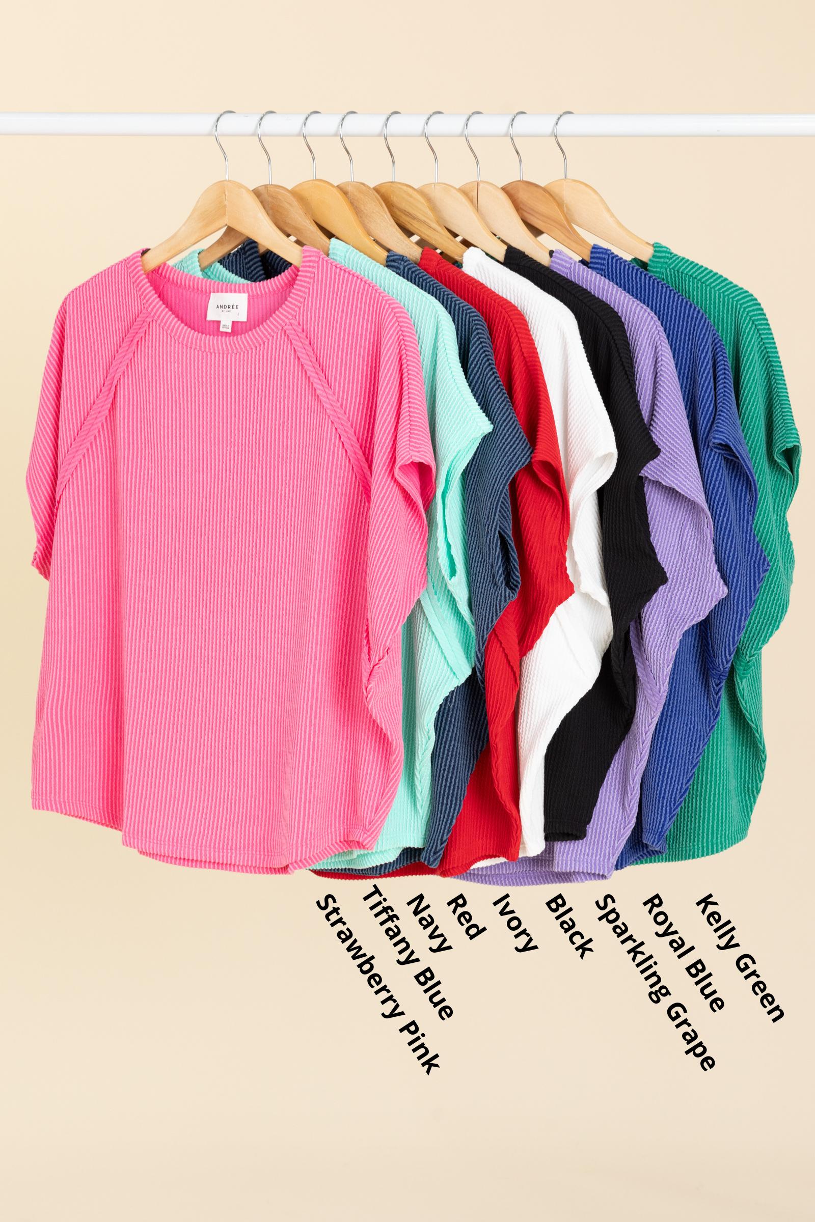 Ribbed Top With Seam Detail Product Image