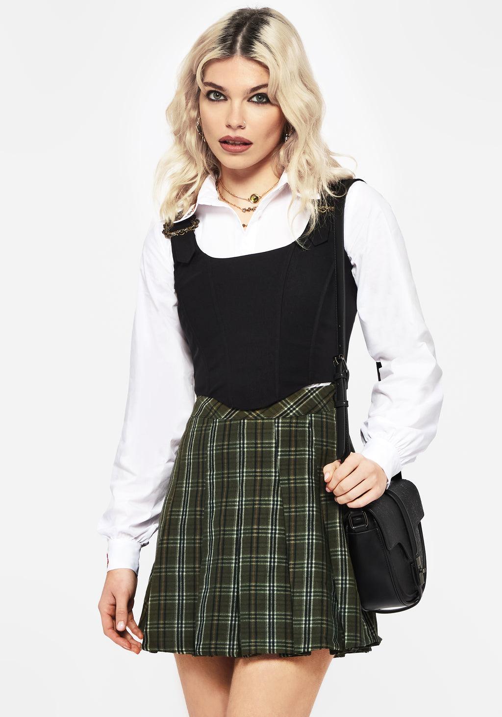 Dewdrop Cotton Embroidered Collar Shirt Product Image