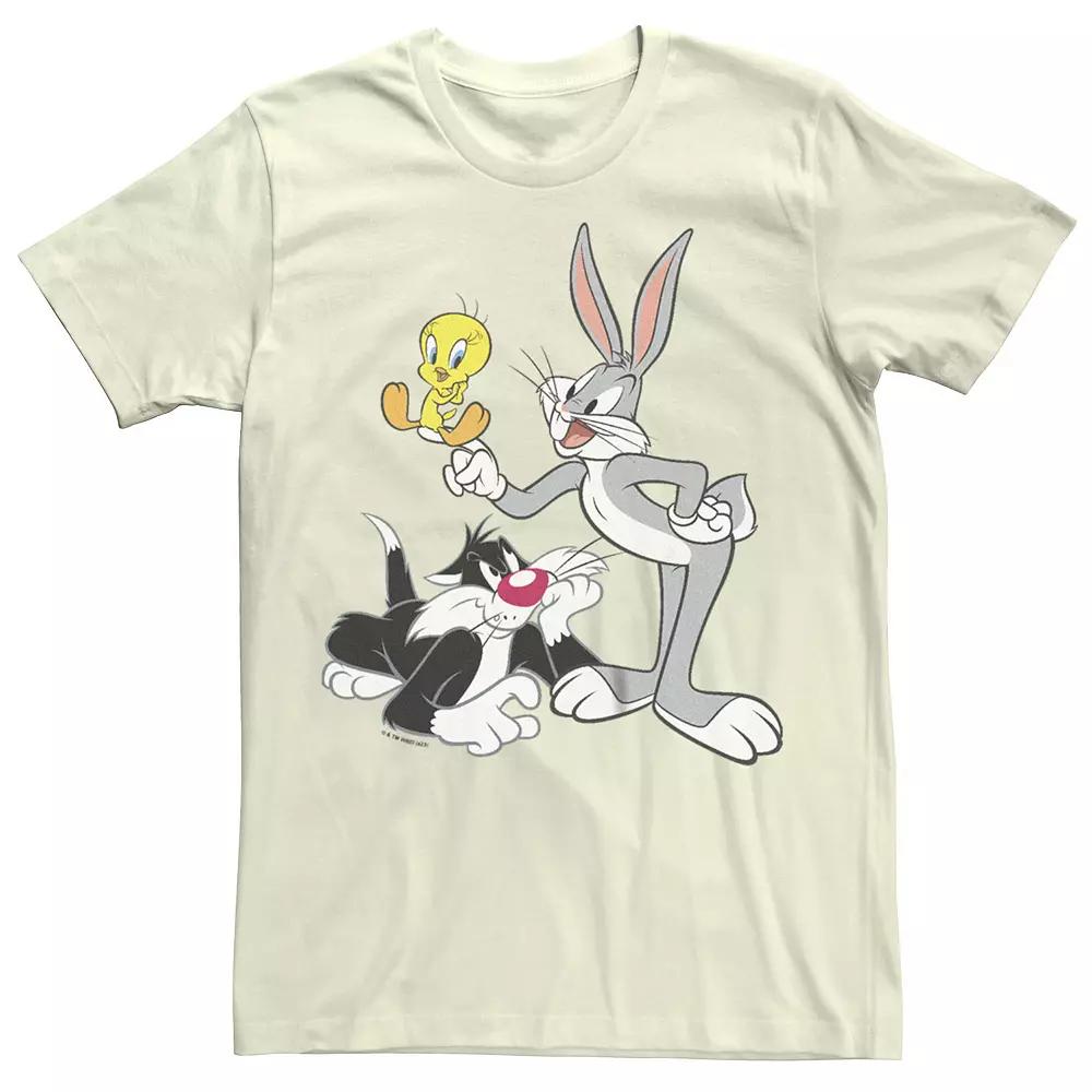 Men's Looney Tunes Bugs Bunny Tweety And Sylvester Graphic Tee,  Product Image