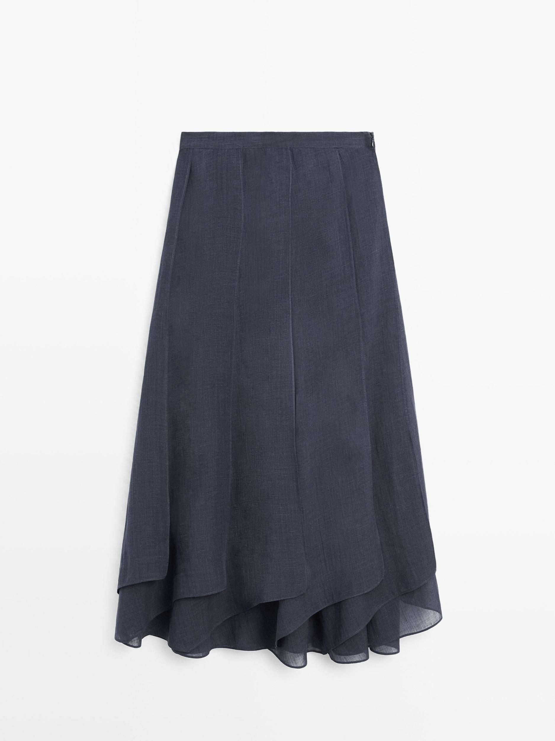 Long flowing skirt with ruffles Product Image