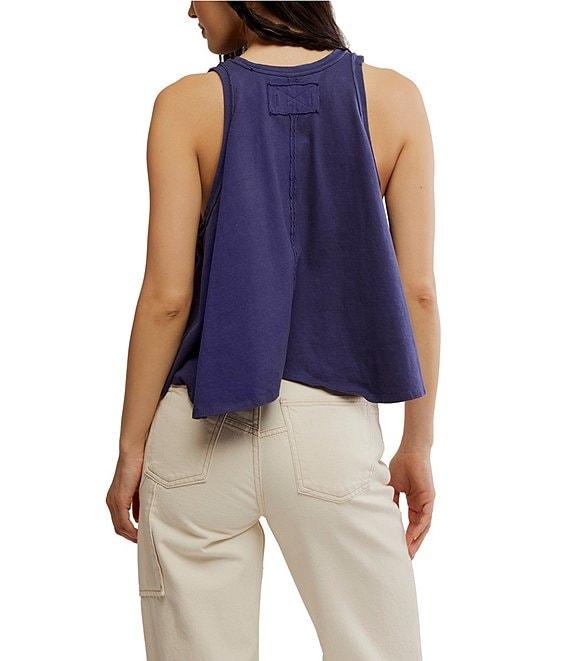 Free People We The Free Hialeah Scoop Neck Sleeveless Flowy Tee Product Image