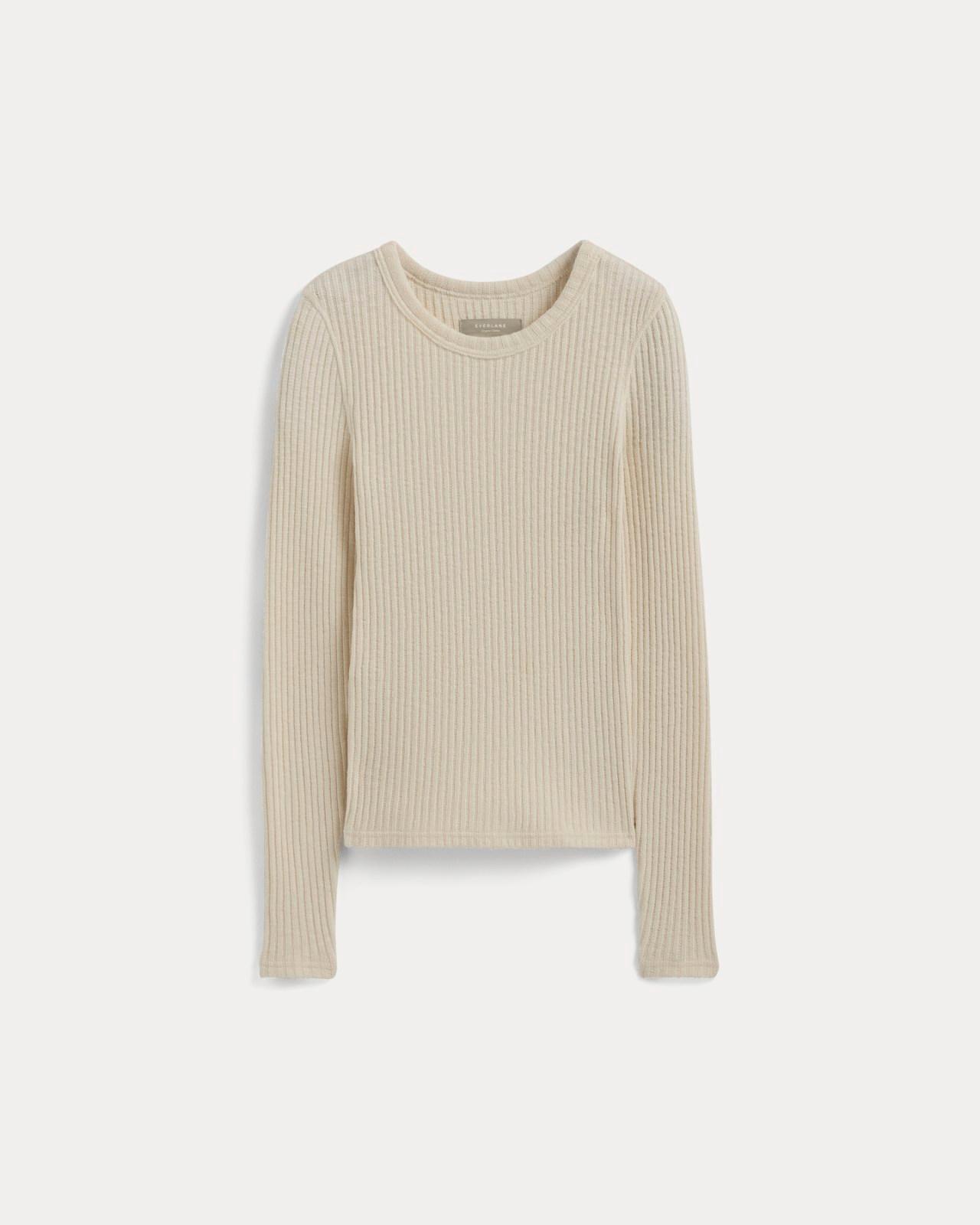 Womens Cozy Rib Long-Sleeve Tee Sweater by Everlane Product Image