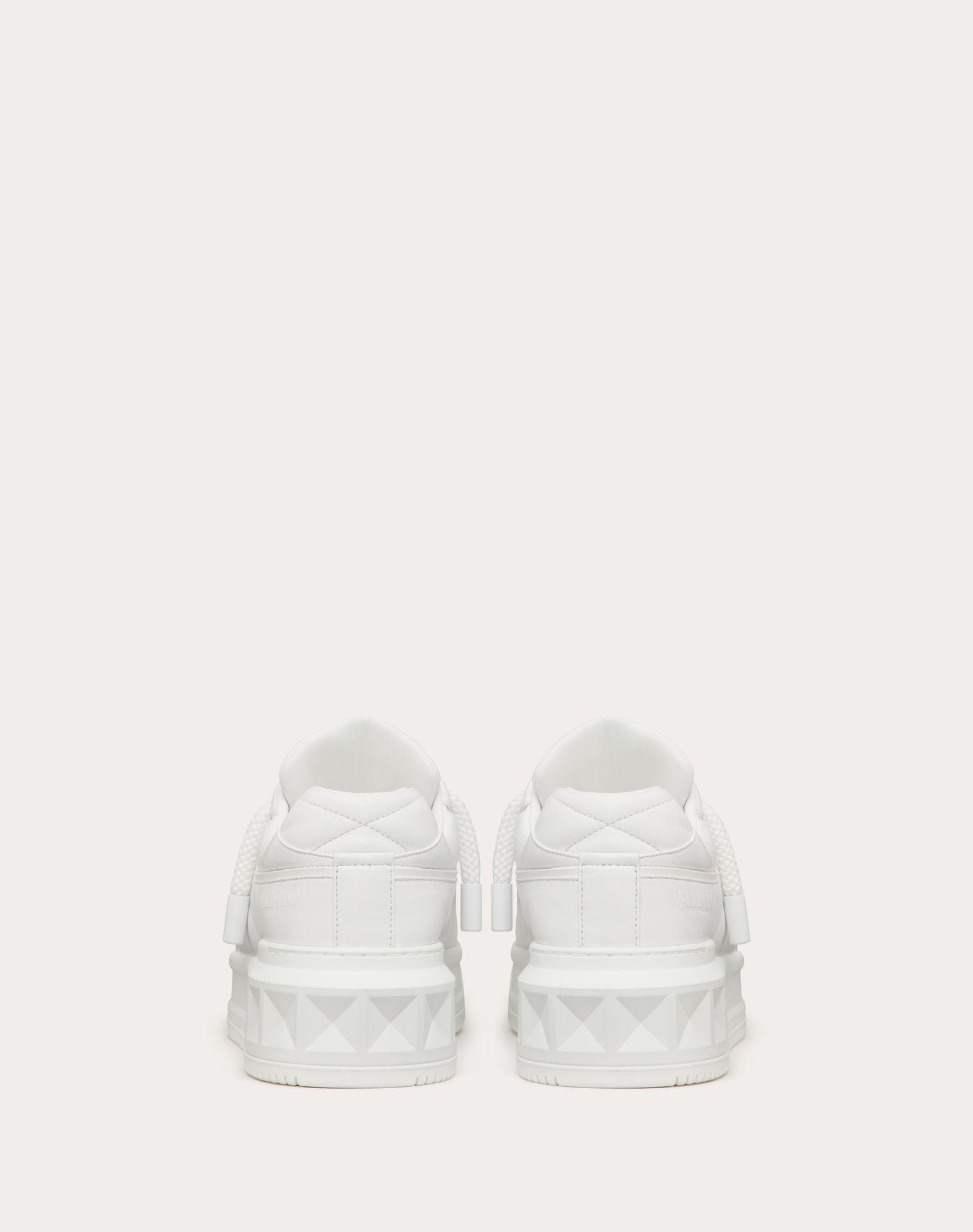 One Stud Xl Nappa Leather Low-Top Sneaker   Product Image