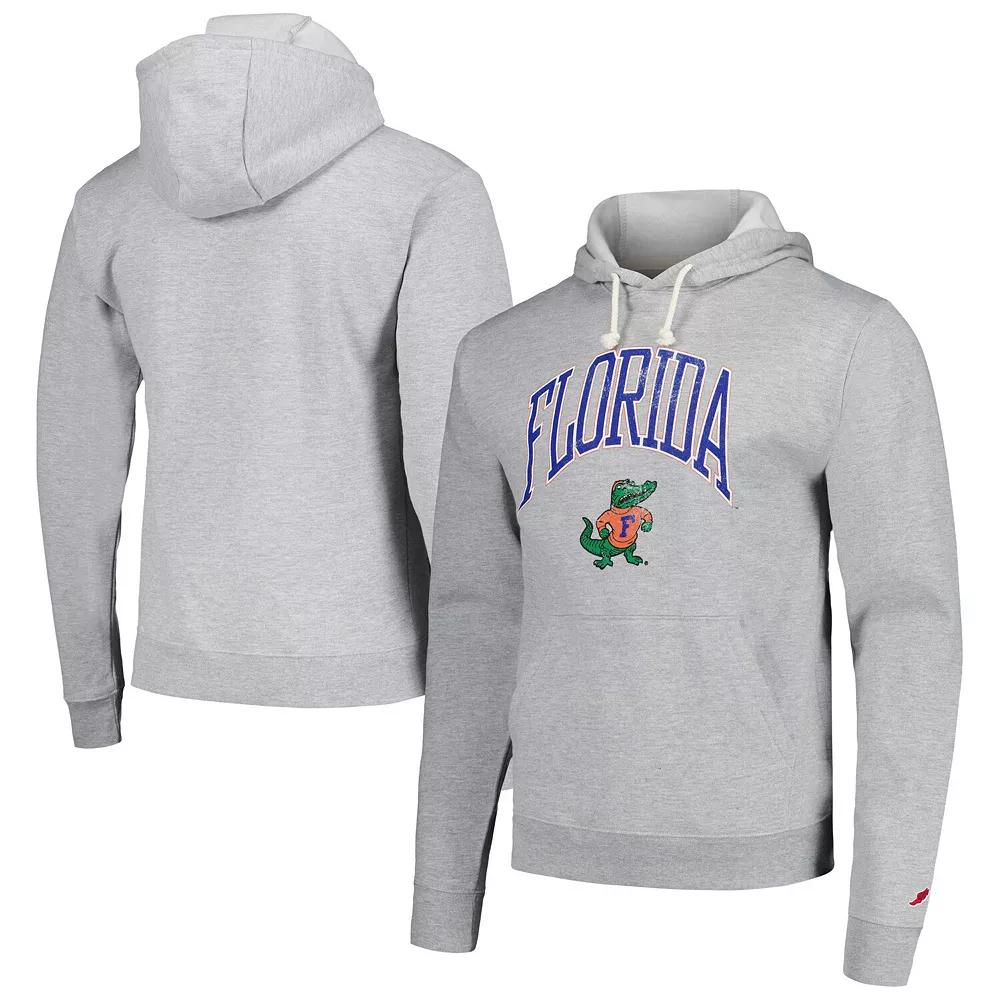 Men's League Collegiate Wear Heather Gray Florida Gators Tall Arch Essential Pullover Hoodie,  Product Image