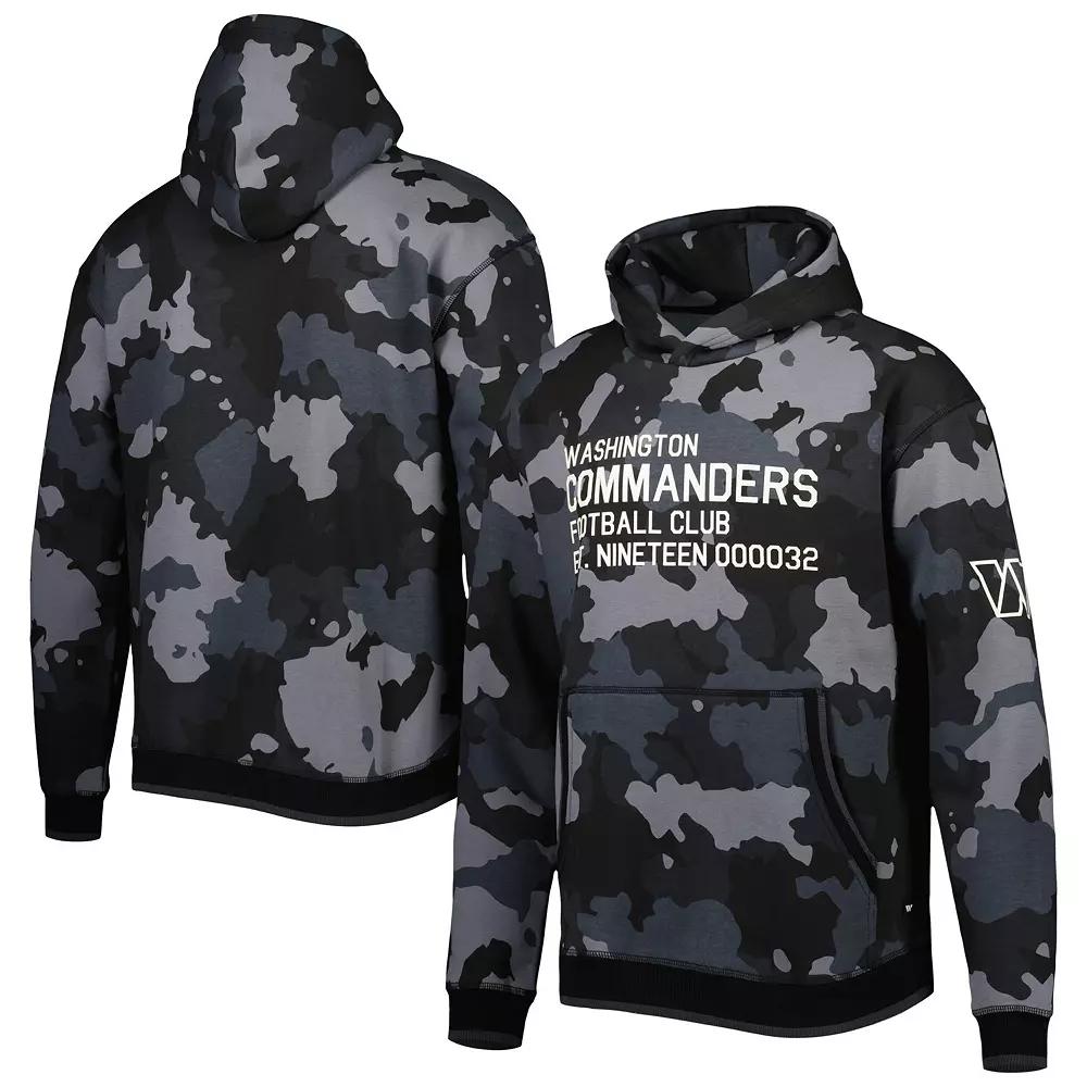 Men's The Wild Collective Black Washington Commanders Camo Pullover Hoodie, Size: Medium, Wft Black Product Image