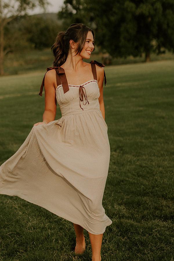 Charming Views Gingham Midi Dress Product Image