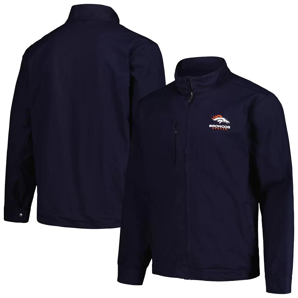 Men's Dunbrooke Navy Denver Broncos Journey Workwear Tri-Blend Full-Zip Jacket,  Product Image