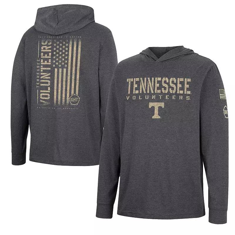 Men's Colosseum Charcoal Kentucky Wildcats Team OHT Military Appreciation Hoodie Long Sleeve T-Shirt,  Product Image