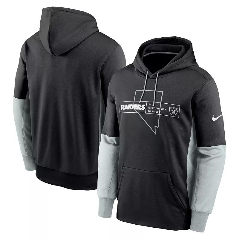 Mens Nike New Orleans Saints Color Block Fleece Performance Pullover Hoodie Product Image