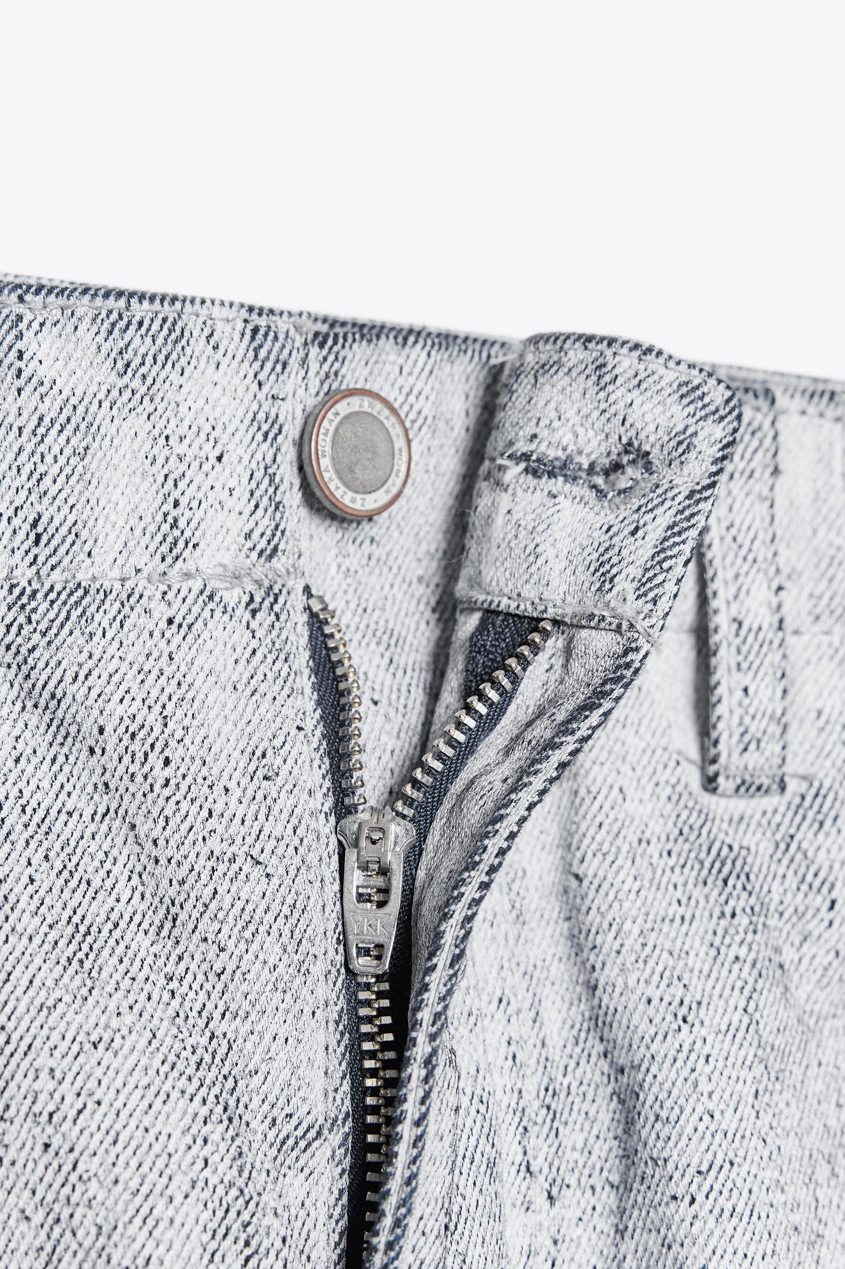 ZW COLLECTION TAPERED COATED MID-RISE JEANS Product Image