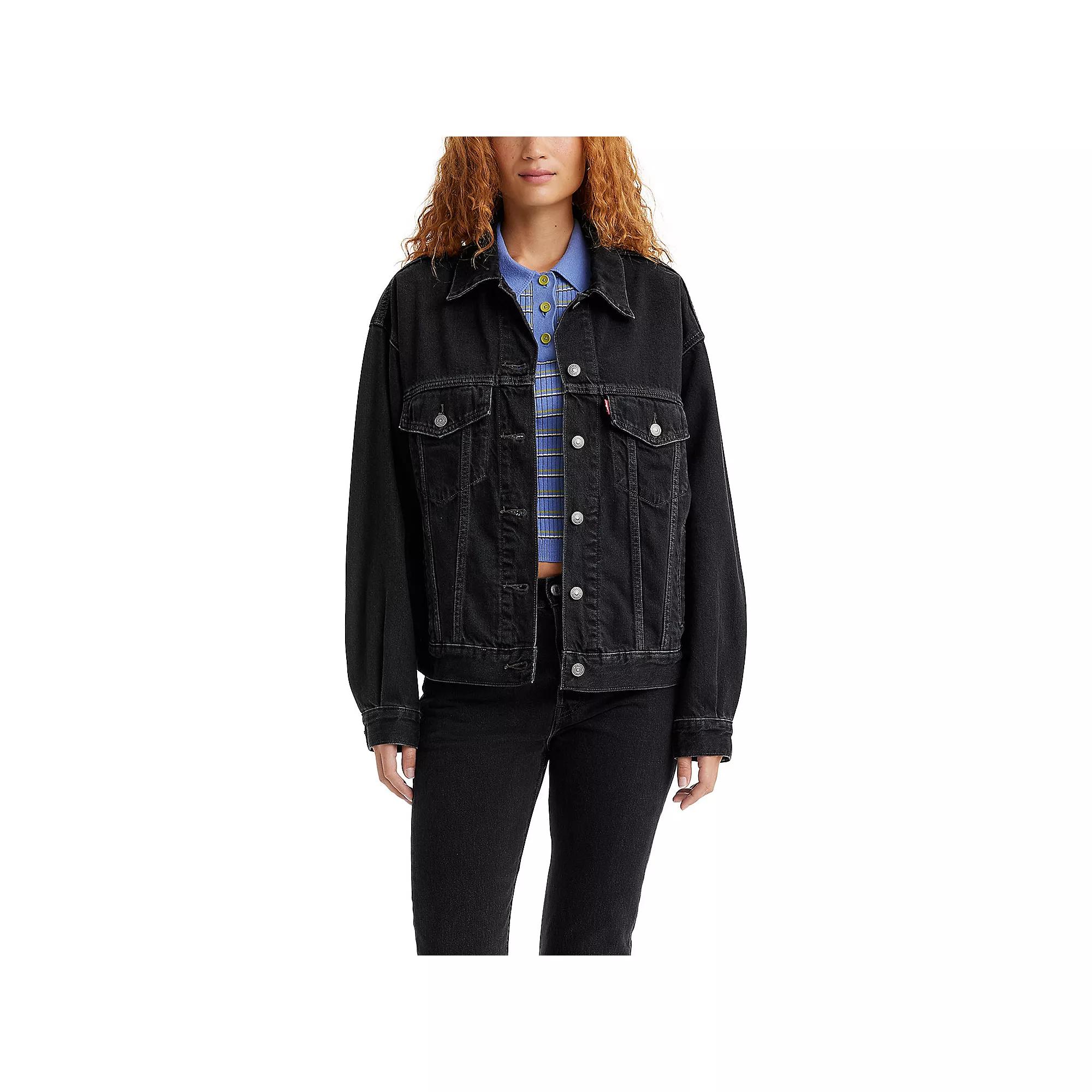 Women's Levi's® Denim '90s Trucker Jean Jacket, Size: Large, Road Less Traveled Product Image