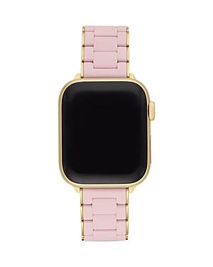 38/40mm Silicone-Wrapped Bracelet Band for Apple Watch, Black/Gold Product Image