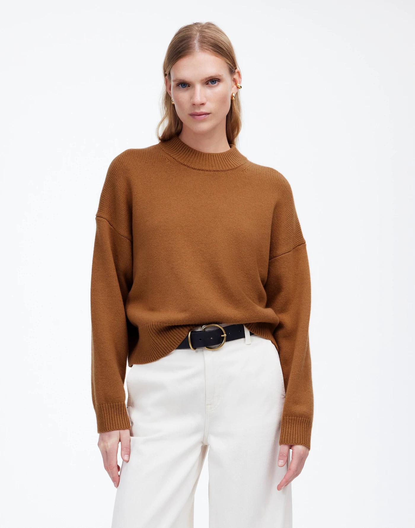 SoftWool Boxy Crewneck Sweater Product Image
