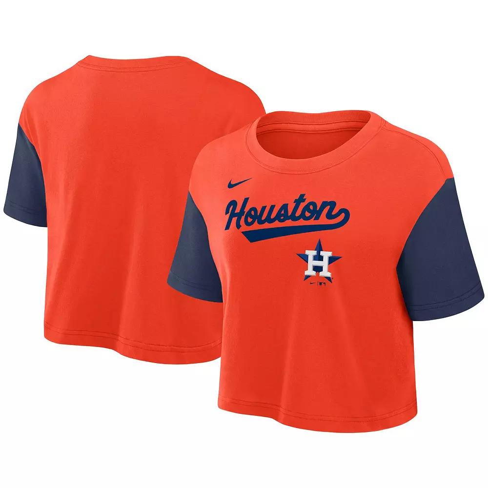 Auburn Script Nike Womens Dri-FIT College Cropped T-Shirt | 01D4194YAUN-8HZ Product Image