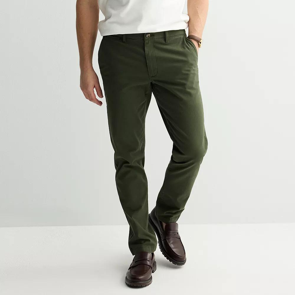 Men's Sonoma Goods For Life® Flexwear Slim-Fit Chinos, Size: 30 X 32, Dark Green Product Image